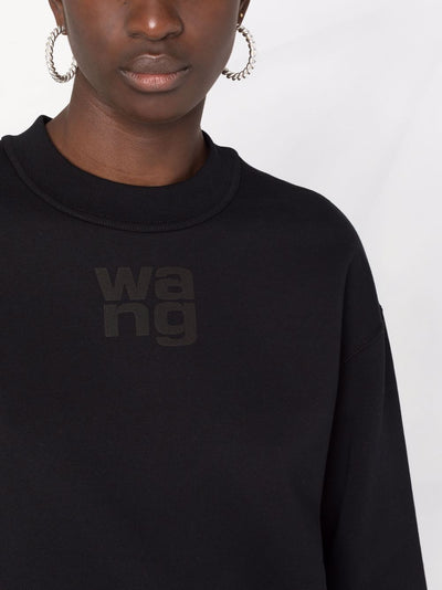 Essential Terry Crew Sweatshirt With Puff Paint Logo
