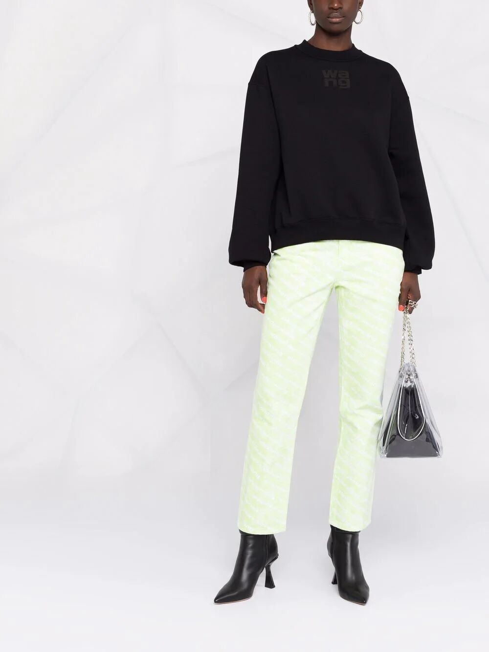 Essential Terry Crew Sweatshirt With Puff Paint Logo