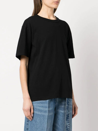 Essential Jersey Short Sleeve Tee With Puff Logo And Bound Neck