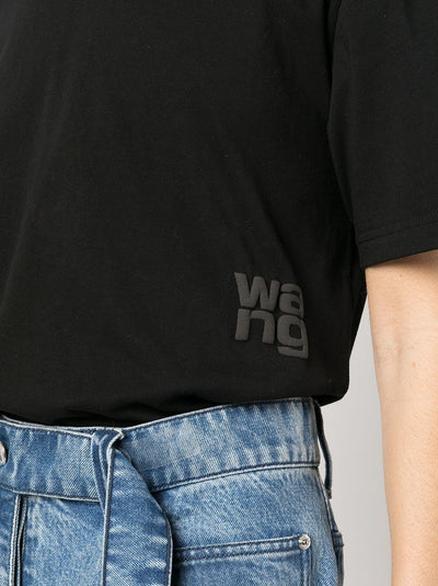 Essential Jersey Short Sleeve Tee With Puff Logo And Bound Neck