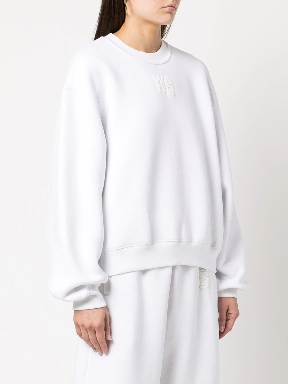 Essential Terry Crew Sweatshirt With Puff Paint Logo