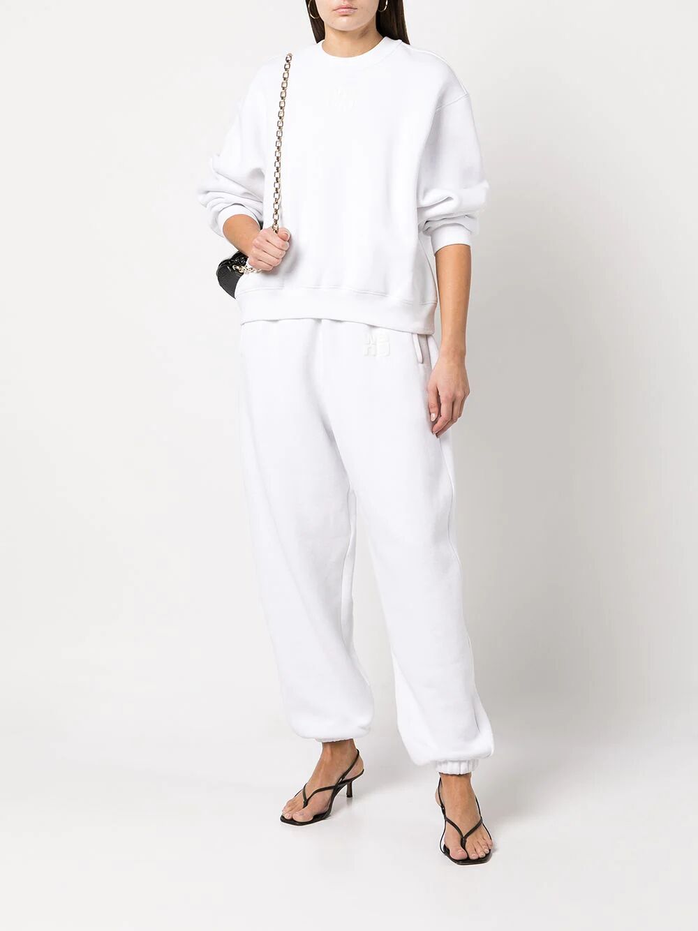 Essential Terry Crew Sweatshirt With Puff Paint Logo