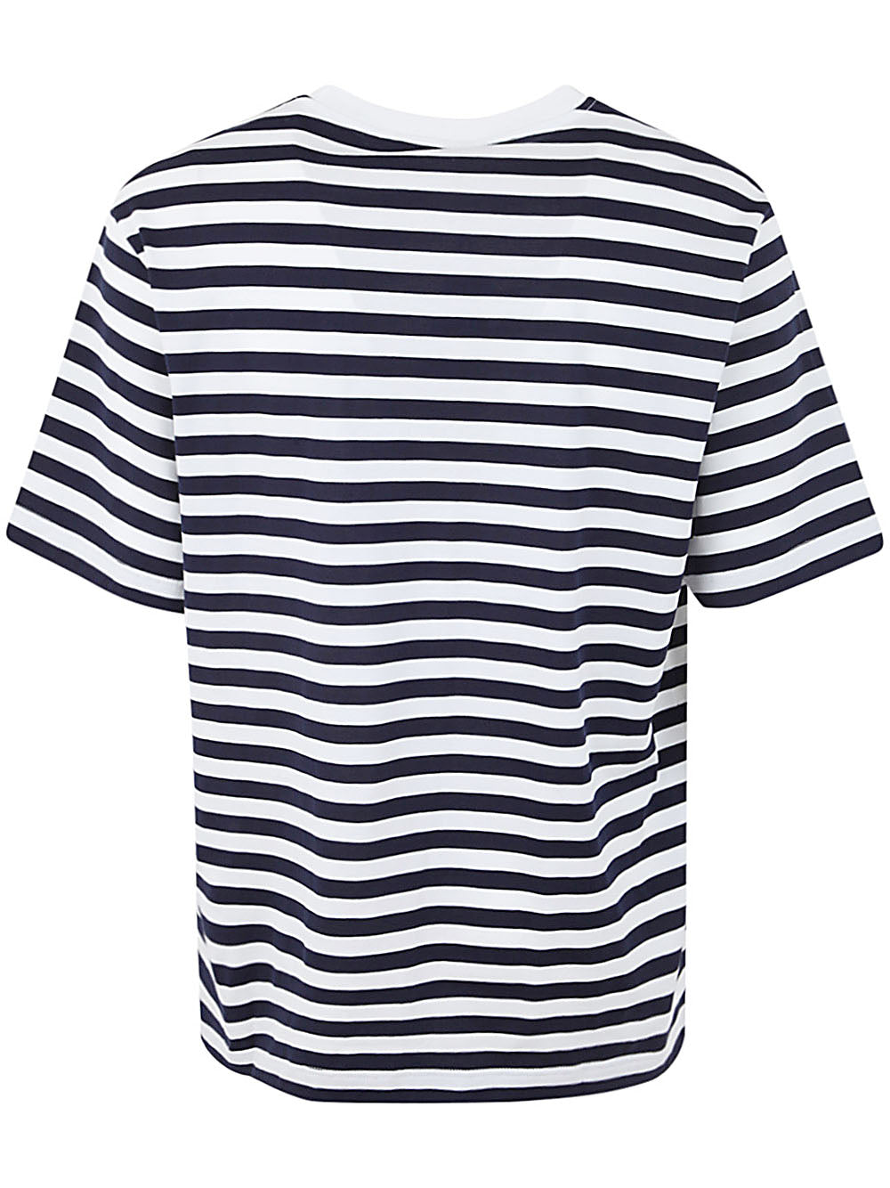 T-shirt Striped Jersey Fabric + Embroidered Versace Nautical Emblem