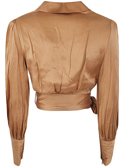 Silk Wrap Top