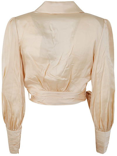 Silk Wrap Top