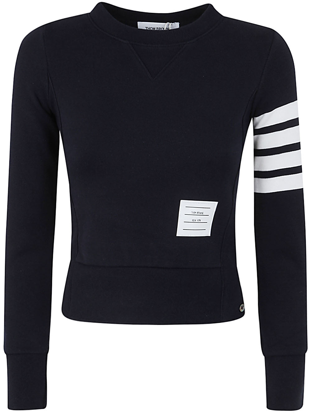 Pullover Sweatshirt With Engineered 4 Bar In Classic Loopback