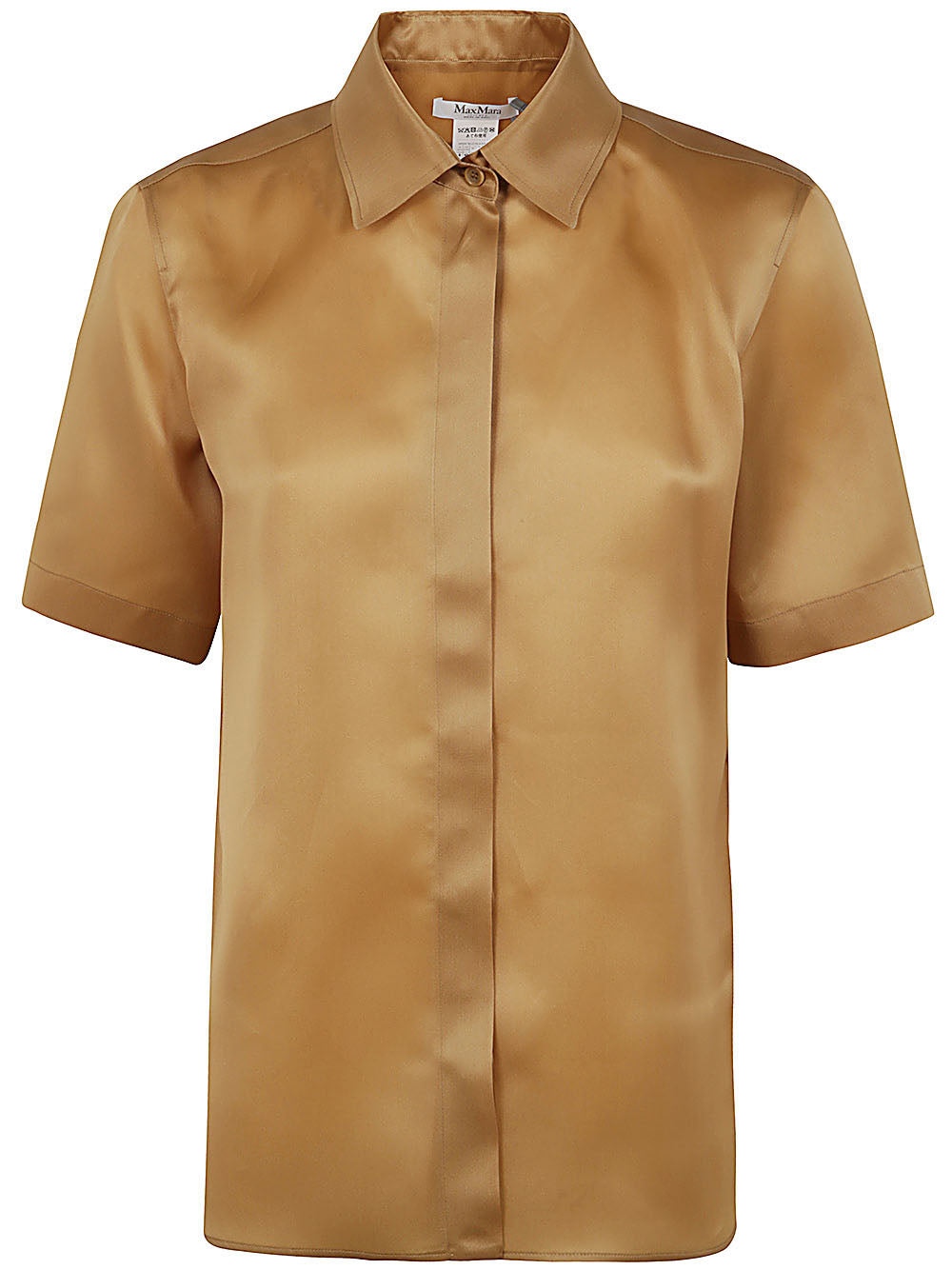 Tシャツ・カットソー Max Mara ACANTO123 SHORT SLEEVE ORGANDY SHIRT Acanto123 Short Sleeve Organdy Shirt MAX MARA – Lambitelli