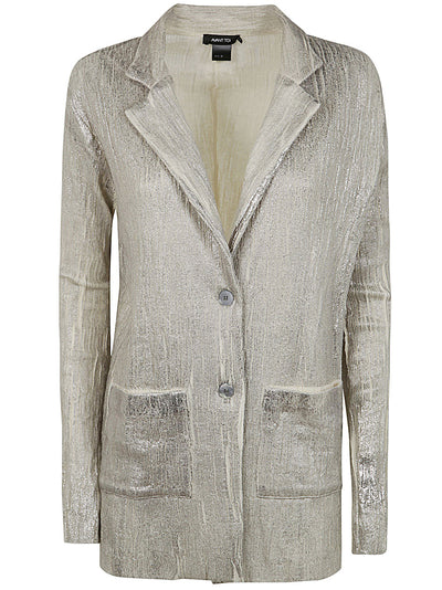 Wrinkled Stich Rever Jacket With Lamination