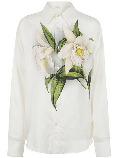 Printed Silk Twill Shirt