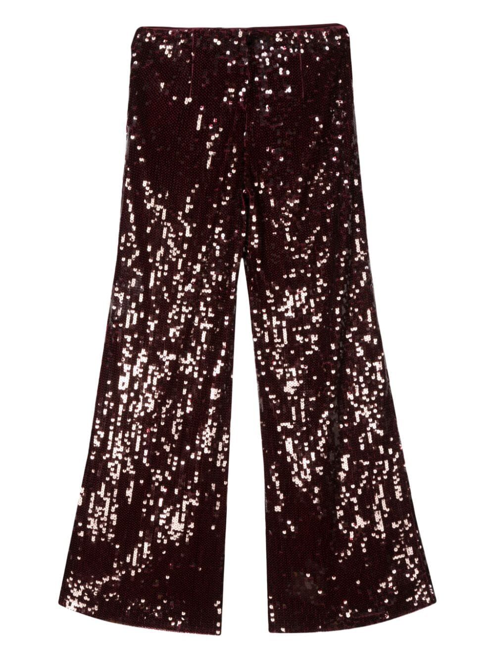Sequins Low Waist Pants