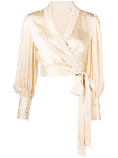 Silk Wrap Top