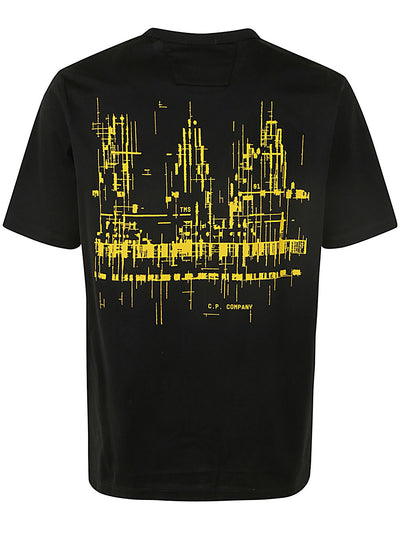 Metropolis Series Mercerized Jersey Logo Graphic T-shirt