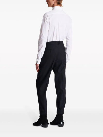 Monogram Jacquard Straight Wool Pants