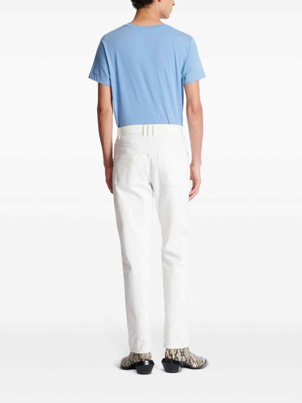 Regular Denim Pants White Wash