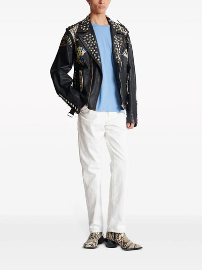 Regular Denim Pants White Wash