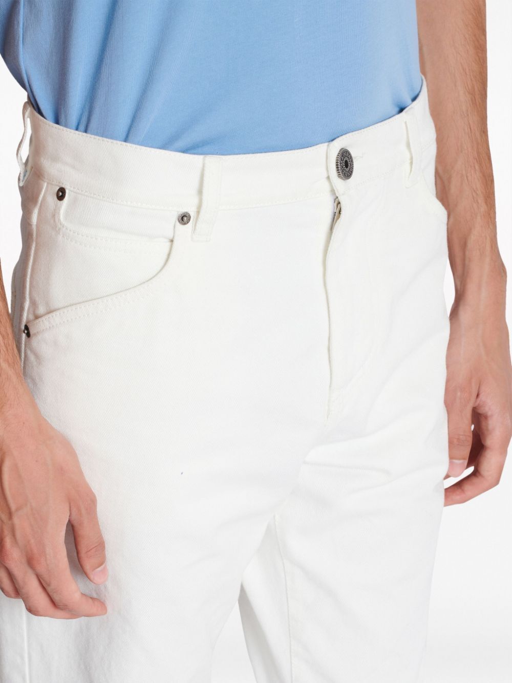 Regular Denim Pants White Wash