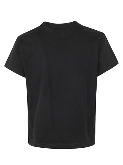 Essential Jersey Shrunk Tee With Puff Logo And Bound Neck