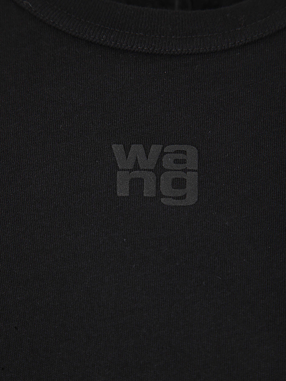 Essential Jersey Shrunk Tee With Puff Logo And Bound Neck