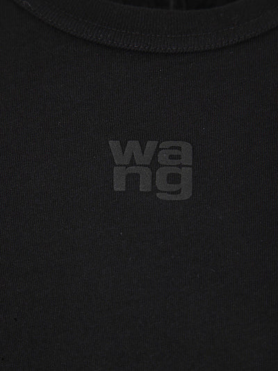 Essential Jersey Shrunk Tee With Puff Logo And Bound Neck