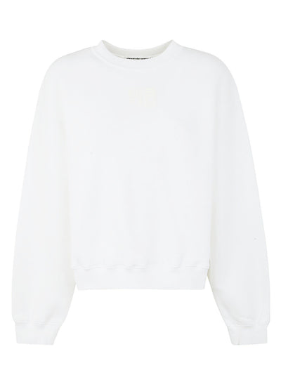 Essential Terry Crew Sweatshirt With Puff Paint Logo