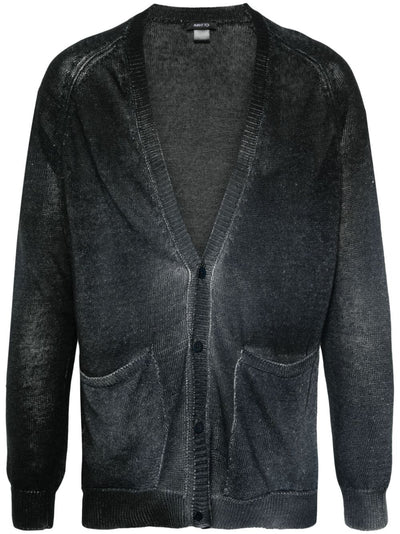 V Neck Cardigan With Shadows