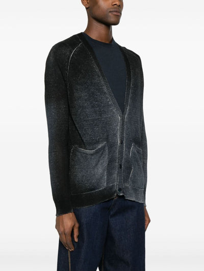 V Neck Cardigan With Shadows