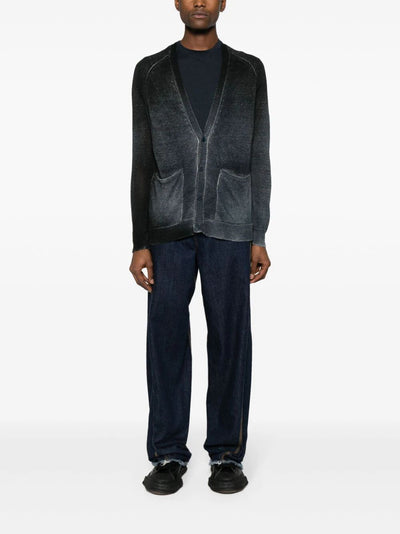 V Neck Cardigan With Shadows