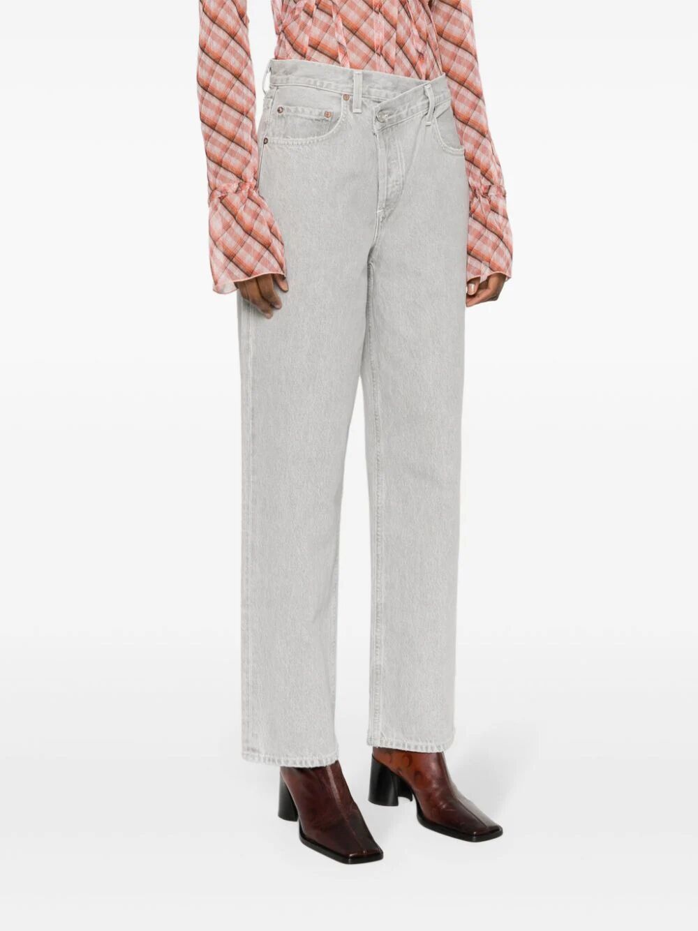 Criss Cross Jeans In Rain