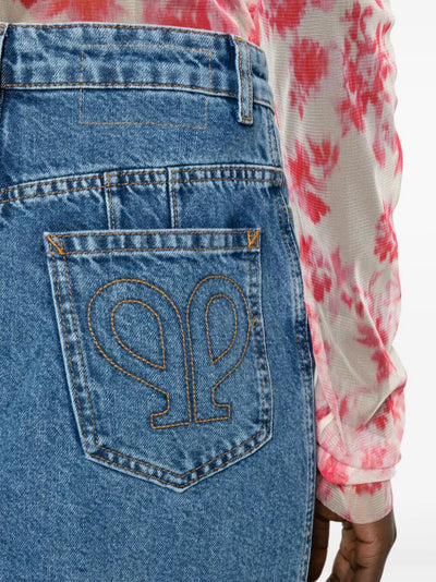 Denim Long Skirt