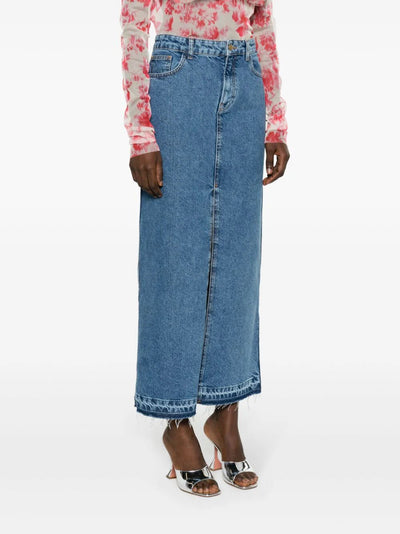 Denim Long Skirt