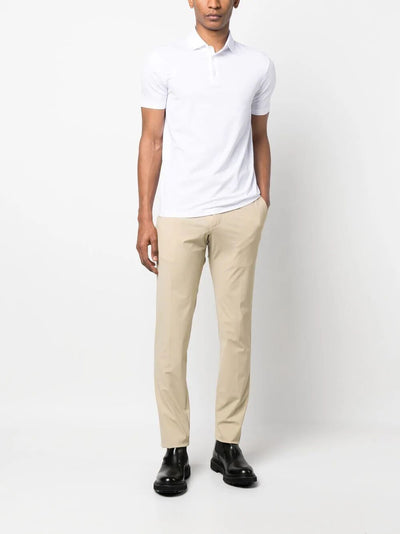 Organic Kitenic Summer Fabric Slim Flat Front Pants