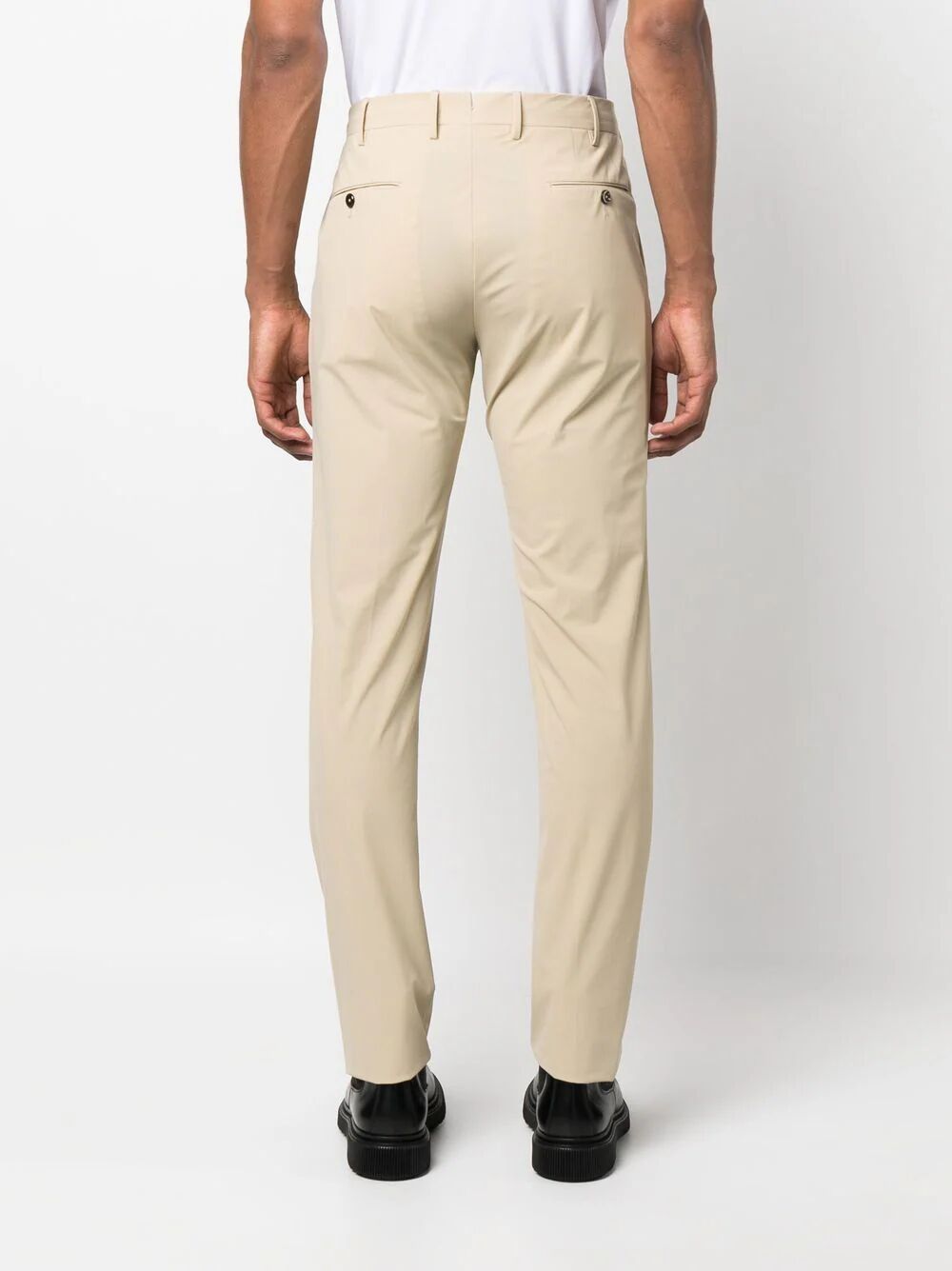 Organic Kitenic Summer Fabric Slim Flat Front Pants