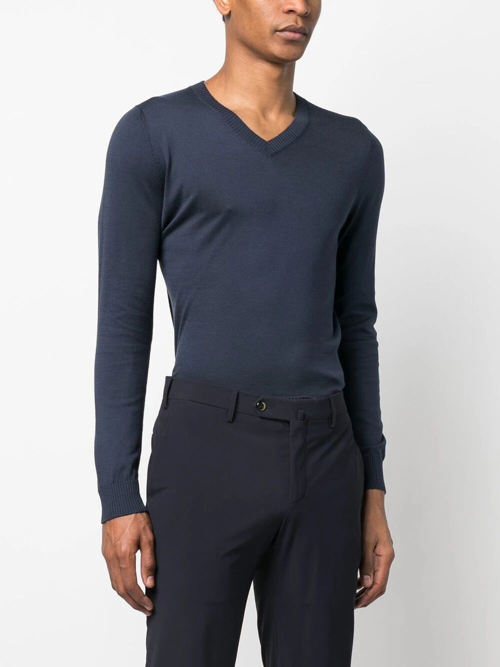 Organic Kitenic Summer Fabric Slim Flat Front Pants