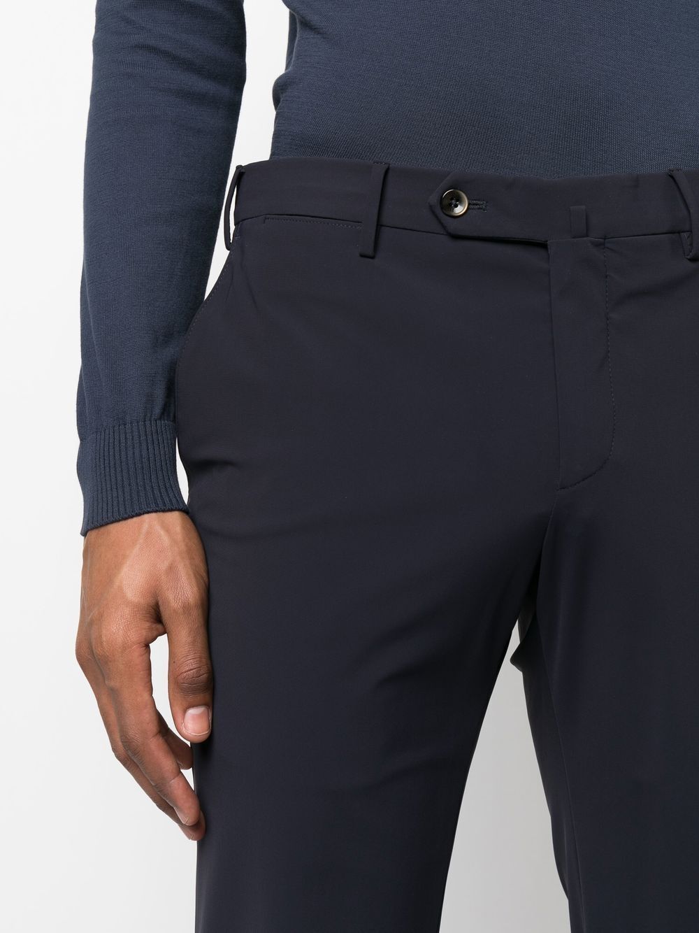 Organic Kitenic Summer Fabric Slim Flat Front Pants