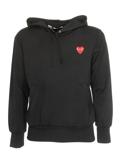 Felpa Con Cappuccio Red Heart Nera