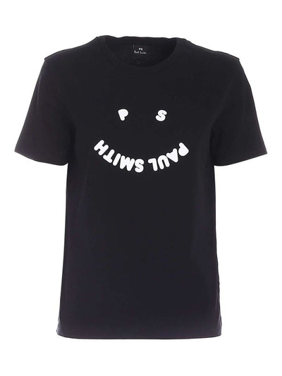 T-shirt Con Logo In Velluto Nera