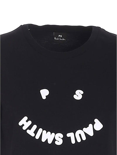 T-shirt Con Logo In Velluto Nera