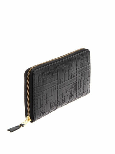 Portafoglio Embossed Logo Nero