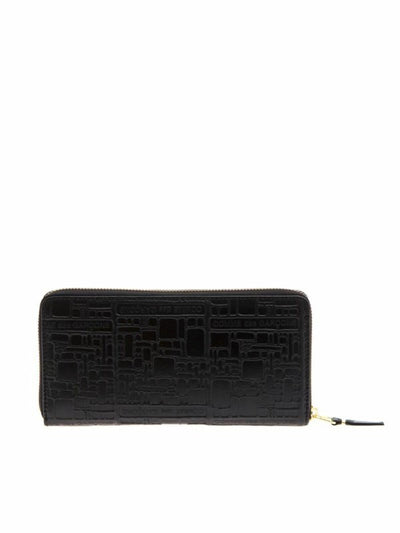 Portafoglio Embossed Logo Nero