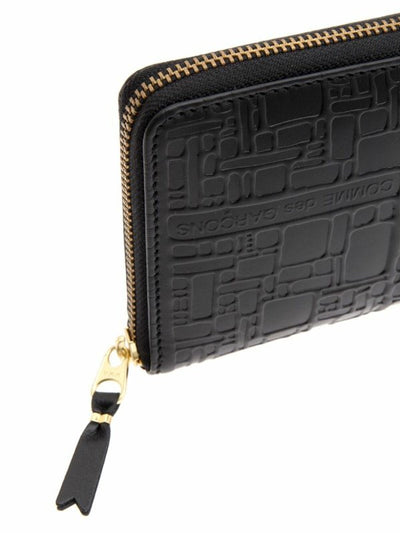 Portafoglio Embossed Logo Nero