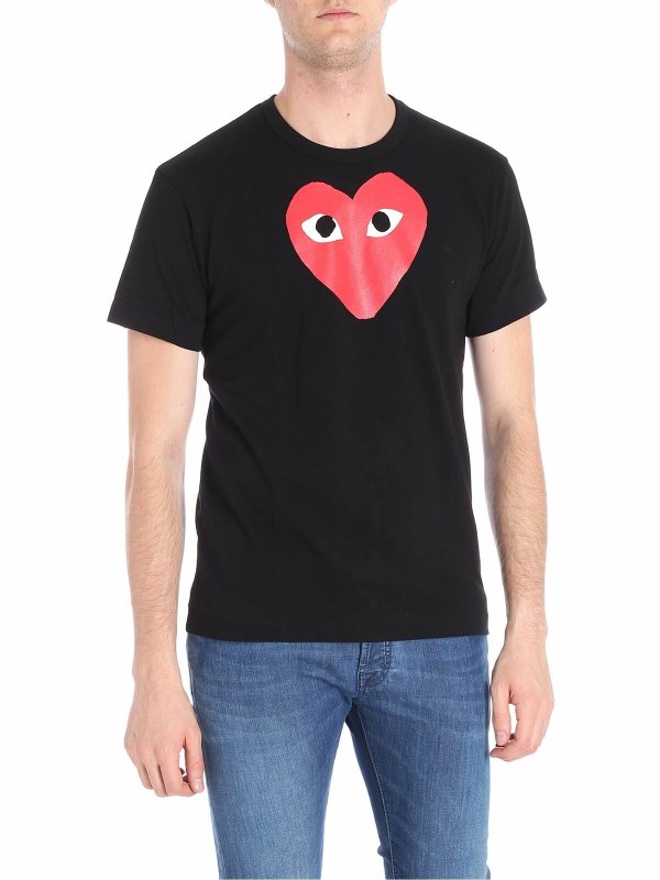 Black Red Heart T-shirt