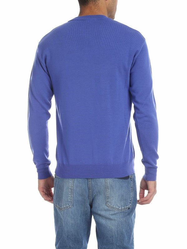 Pullover Blu Avio Con Moschino Teddy Bear