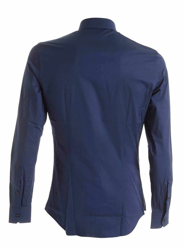 Camicia Blu Con Patch Teddy Bear
