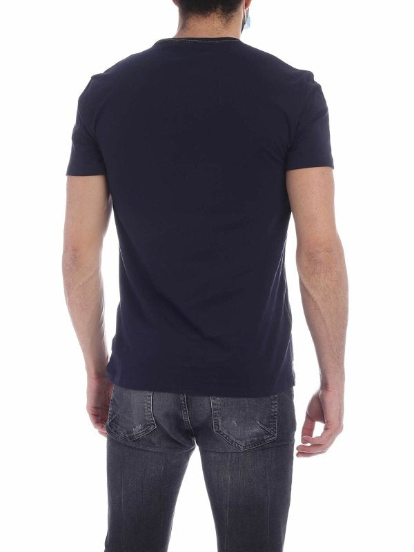 T-shirt Basic Blu Navy Con Logo