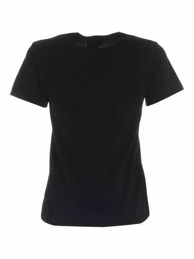 T-shirt Nera Con Patch Red Heart