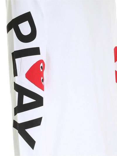 T-shirt Manica Lunga Bianca Logata