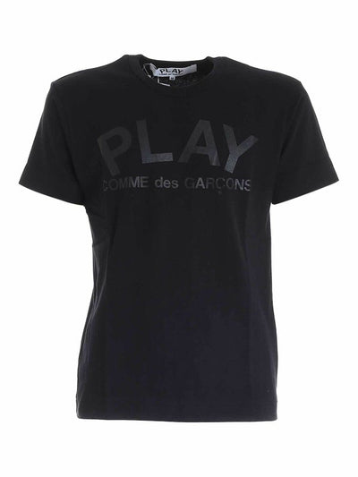 T-shirt Nera Con Stampa Logo Nera