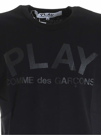 T-shirt Nera Con Stampa Logo Nera
