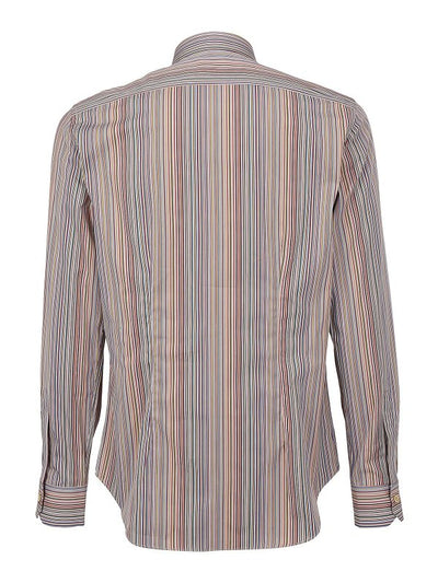 Camicia Multicolore A Righe In Cotone