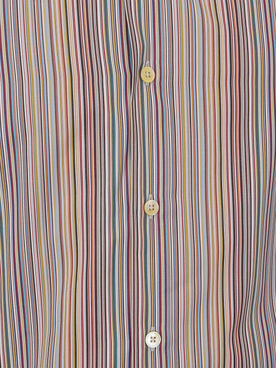Camicia Multicolore A Righe In Cotone